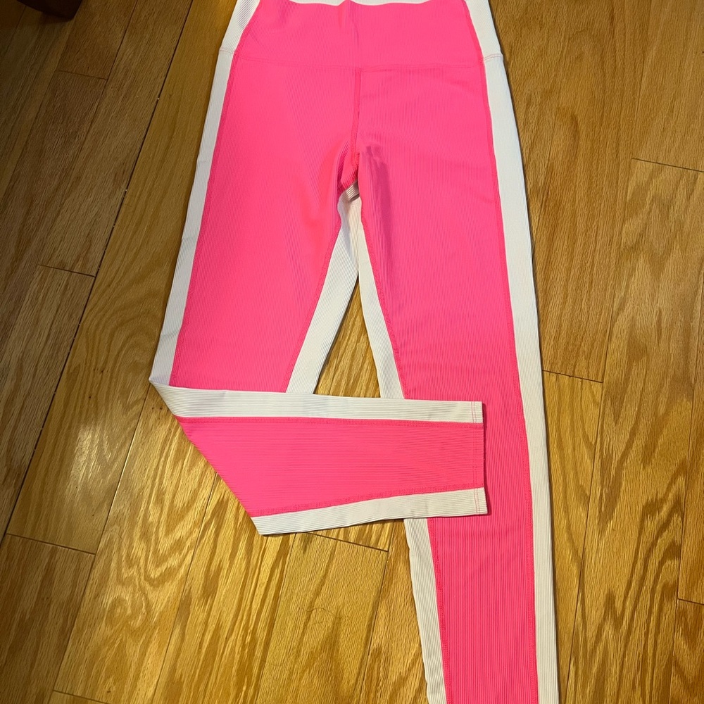 Beach Riot Color Block Leggings - Pink  XL